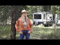 My remote camp in the woods no one here living in a trailer in montana rocky mountains  van life