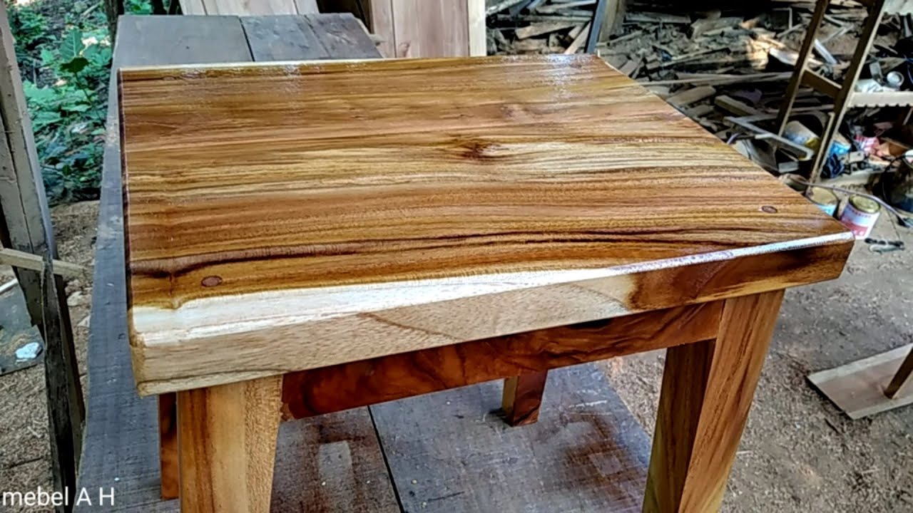membuat kursi meja rias minimalis dari kayu skill tukang kayu