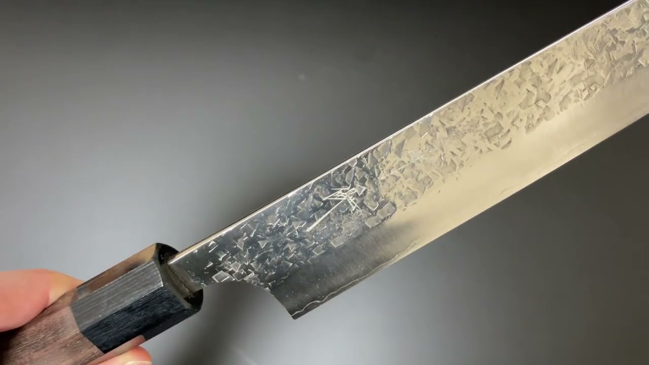 【未使用品】甲鉄 文化包丁180mm SG2粉末ハイス鋼 紫檀八角柄 黒﨑優 Yu Kurosaki 雫 筋引包丁270mm SG2粉末ハイス鋼 紫檀八角柄
