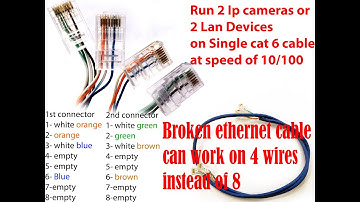 2 IP cameras or 2 Ethernet (Lan) devices over single cable cat 6