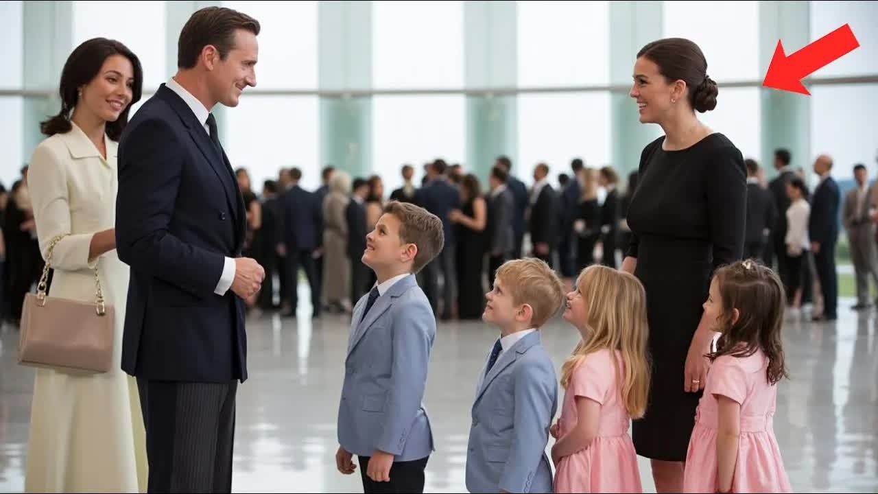 Am Flughafen trug der Milliardär das Gepäck der Geliebten bis seine Frau mit Vierlingen erschien