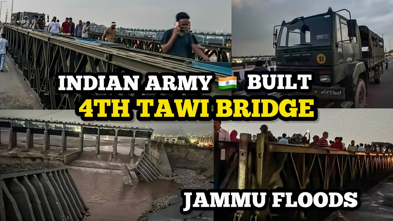 Indian Army BUILDS 4th Tawi Bridge | Indian Army POWER | Bridge Restored After Massive Jammu Floods