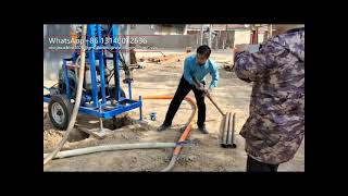New model portable diesel hydraulic water well drilling rig made in China