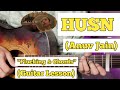 Husn  anuv jain  guitar lesson  plucking  chords  strumming  official