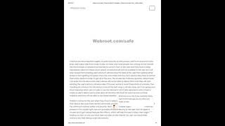 Webroot.com/safe | Webroot Setup & Installation, Webroot Activation Key