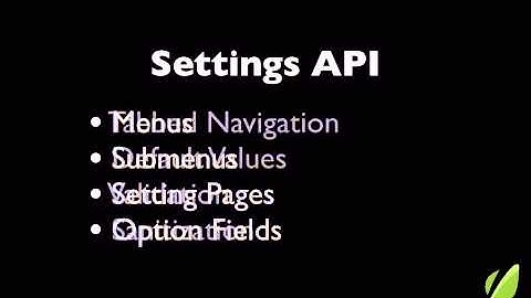Using the WordPress Settings API