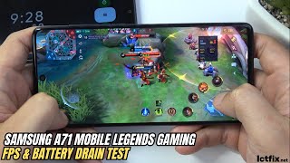 Samsung Galaxy A71 Mobile Legends Gaming test | Snapdragon 730