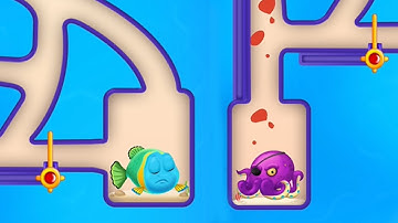 Perfect Level #6 - Save The Fish  - Pull the Pin Gameplay All Levels Walkthrough Games Android Ios