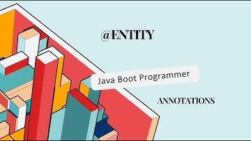 @Entity Annotation in JPA