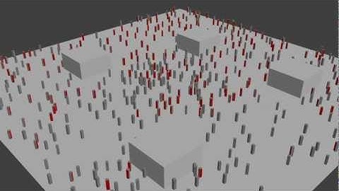 Blender 2.63 crowd (particle system)