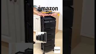 Space Saving Kitchen Organizer | 5 Layer Storage with Wheels rotating 360°#feedshorts #shorts#amazon