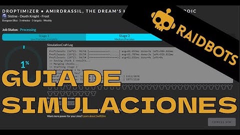 Cómo simular con Raidbots