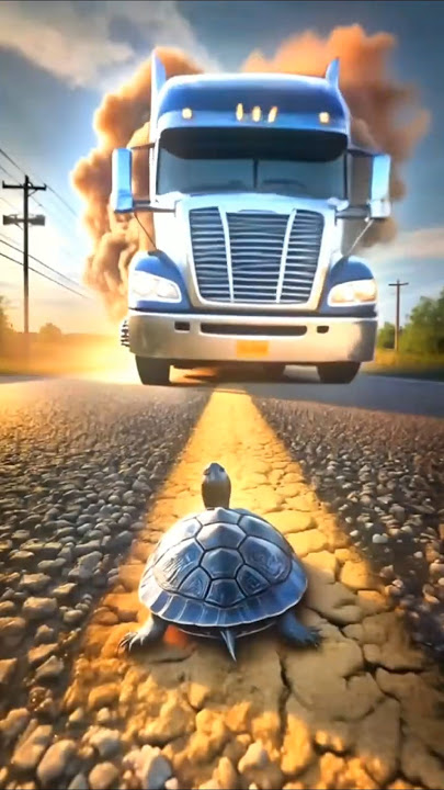 Rabbit Ai Story Turtle Crossing Road Countryside Adventure   AI Shorts Video #aivideo  #aigenerated