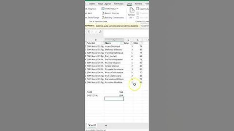 Rumus SUBTOTAL untuk analisis data yang lebih fleksibel