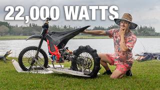 Testing a Homemade Boatercycle on Gator Infested Lakes!