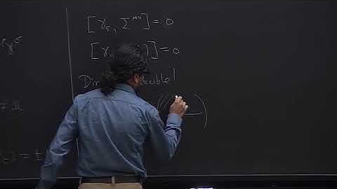 Quantum Field Theory I Lecture 9: Lagrangians for Spinors