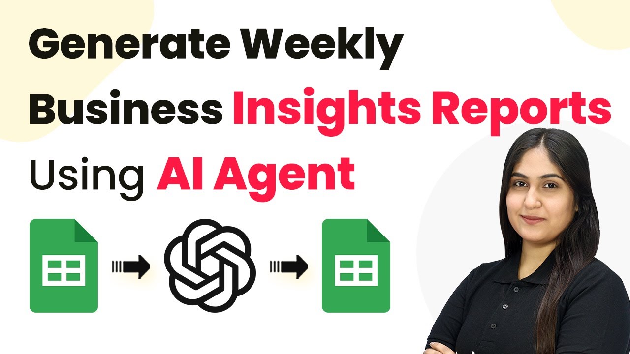 How to Generate Weekly Business Insights Reports Using AI Agent