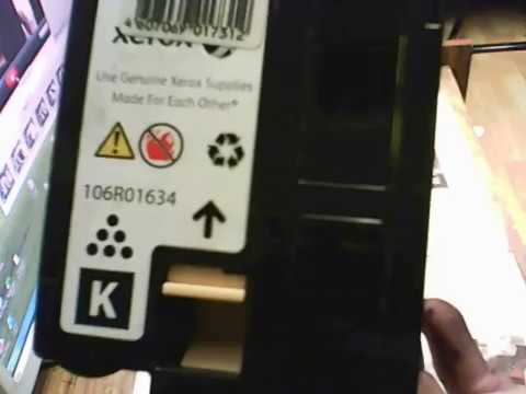 Как самому заправить картридж Xerox 6015 видео