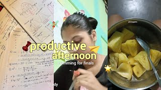 afternoon study vlog📑📚 | physics exam, noodles🍜 , study and more🌟
