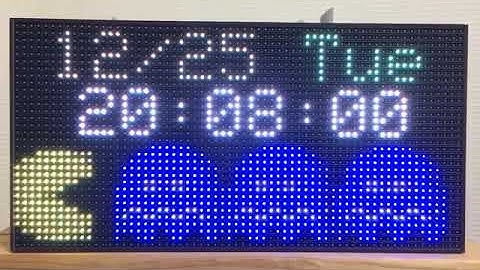 ESP32 LED Matrix Clock