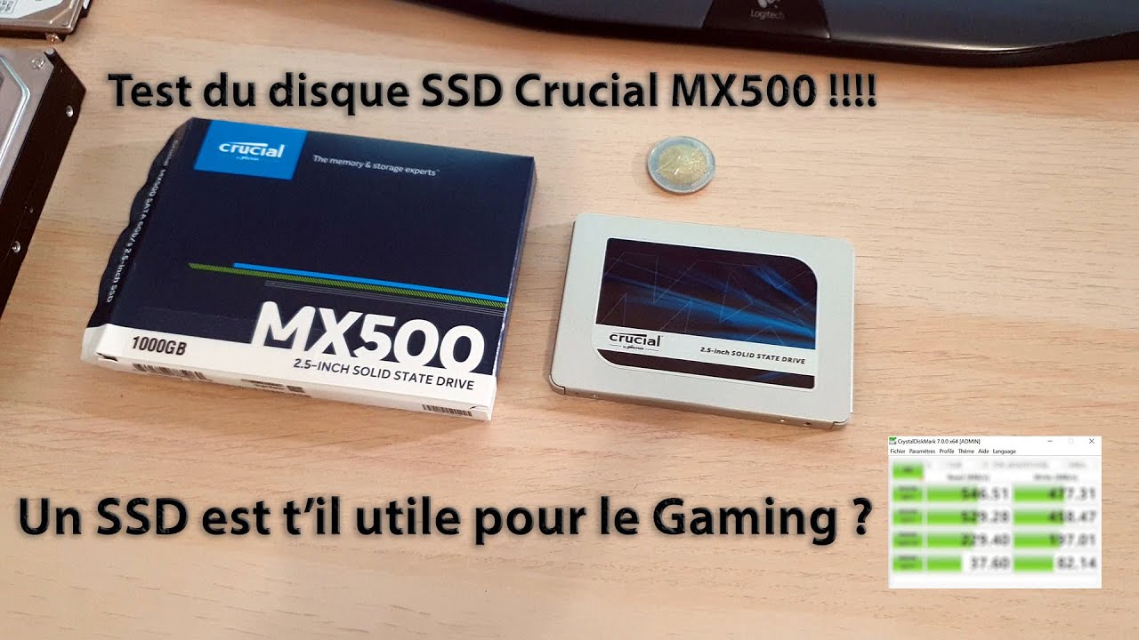 Test du disque SSD Crucial MX500 1TB / Un SSD est t'il utile pour le Gaming  ? 