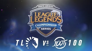 TL vs. 100 - Week 7 Day 1 | NA LCS Spring Split | Team Liquid vs. 100 Thieves (2018)