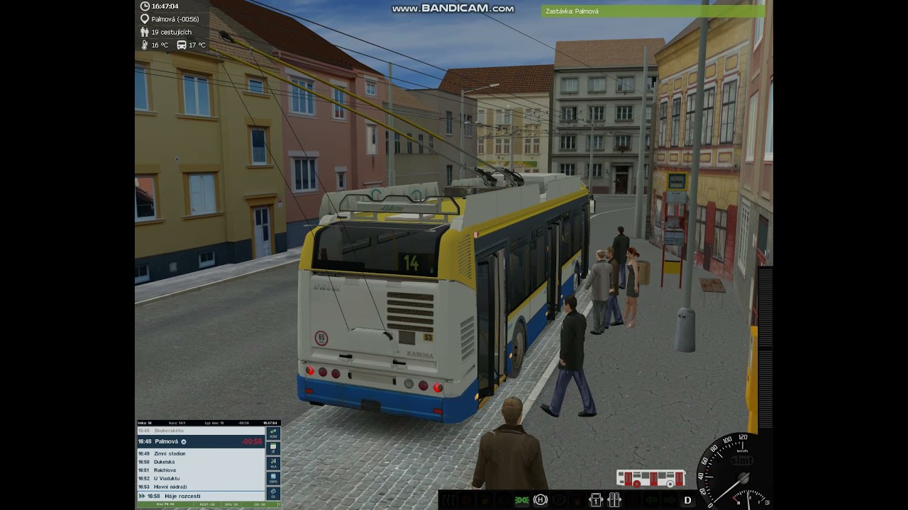 SIMT MHD Linka 14 směr Háje, Rozcestí