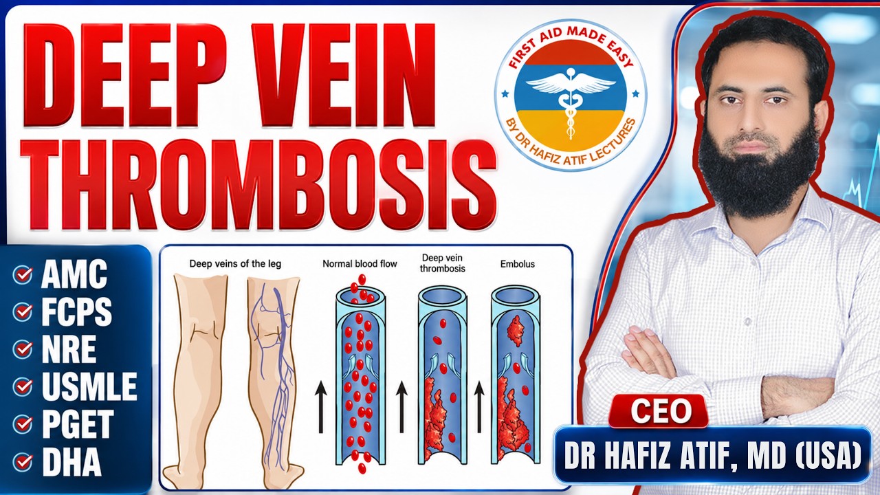 DEEP VEIN THROMBOSIS | High Yield Topic | Dr Hafiz Atif | AMC | FCPS | NRE | PGET | FAME Platform 