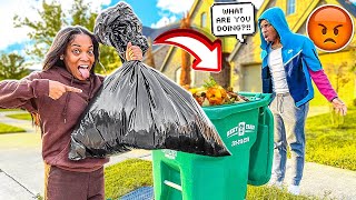 Trashing All The “FOOD” In The House led To My Boyfriend raging 😡 *BAD IDEA*