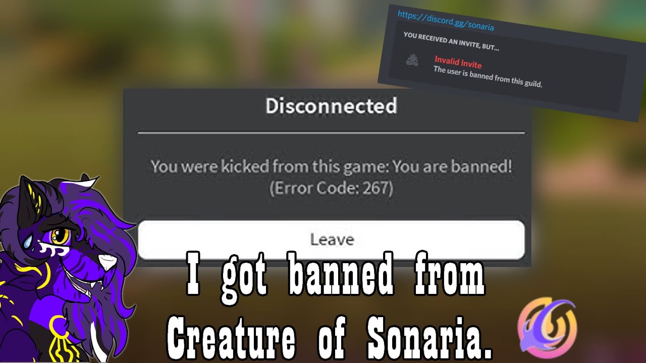 I got Banned from Creature of Sonaria as a r CC. (Roblox) 