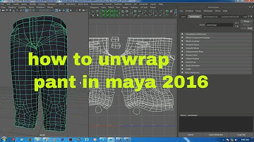 how to unwrap pant in maya 2016