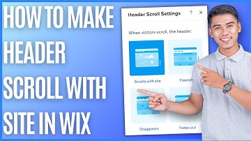 How to Make Header Scroll With Site in Wix [Quick Guide]