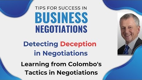 Business Negotiations Tips Body Language