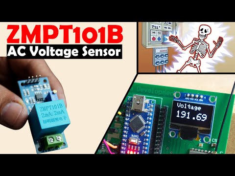 ZMPT101B 250V AC Voltage Sensor with Arduino, Voltage Monitoring