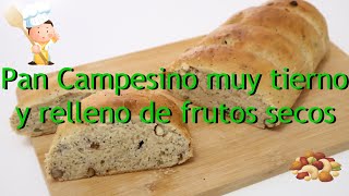 Te enseño hacer pan rústico campesino con frutos seco y semillas, un pan muy completo😋😋😋😋