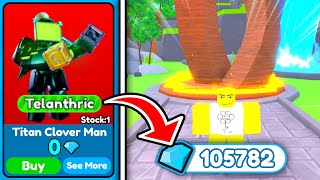 😱OMG!!🔥I BOUGHT TITAN CLOVER MAN FOR 0 GEMS and SOLD FOR 100K GEMS 💎 - Toilet Tower Defense | Roblox