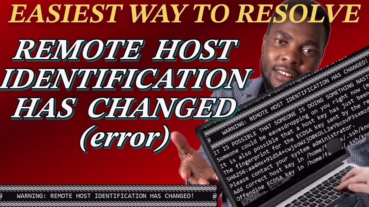How to resolve SSH Error. WARNING: Remote Host Identification Has Changed! - YouTube How To Resolve Ssh Error. Warning: Remote Host Identification Has Changed! - Youtube