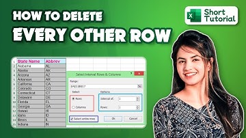 How to delete every other row in excel 2024 | Initial Solution