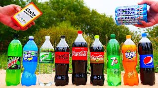 Experiment  Coca Cola, Sprite, Fanta, 7up, Mtn Dew, Pepsi Vs Baking Soda and Mentos Test by PANDA EXPERIMENTS 9,472 views 11 months ago 9 minutes, 30 seconds