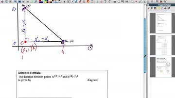 9.5-9.6 Part 1: Geometry-The Distance Formula