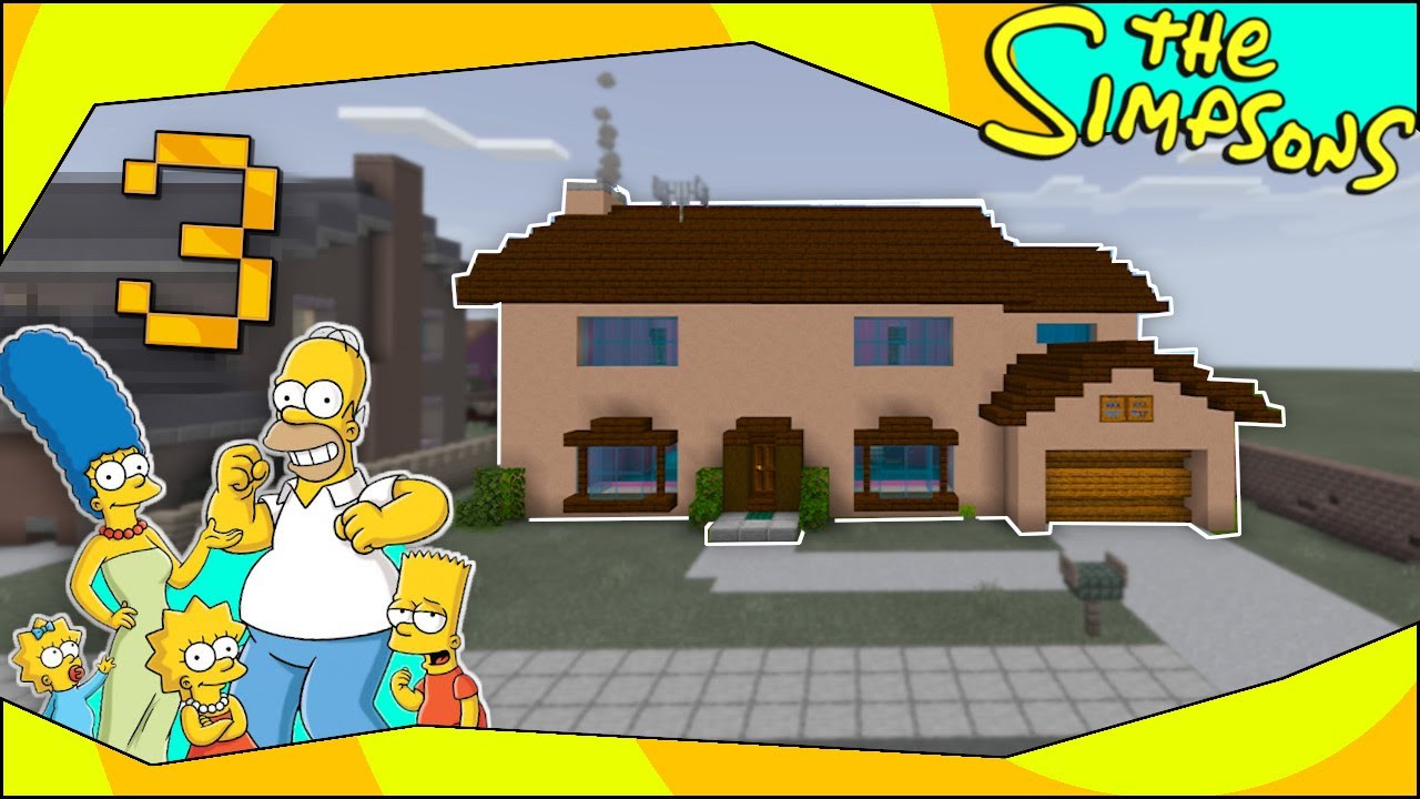 Minecraft Simpsons Haus | Part 3 | Bauanleitung - YouTube