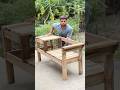 Amazing Wooden Garden Bench Build 🌿 | Creative DIY Woodworking Project step by step full process