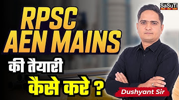 RPSC AEn Mains | SaSuTi | Dushyant Sir | #rpscaen #aecivil