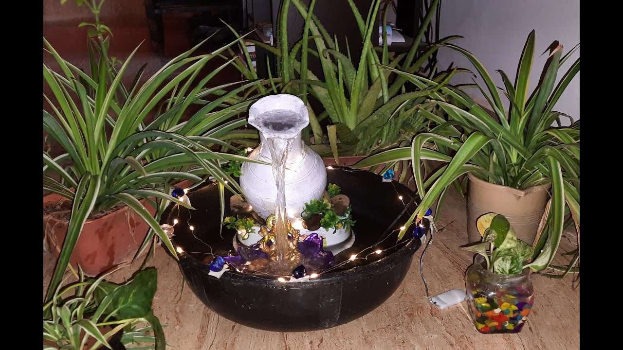 DIY Water fountain Best out of Waste fountain easy fountain making