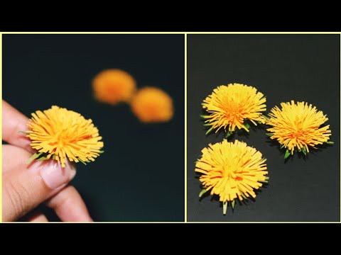 Video: How To Make A Dandelion Out Of Paper