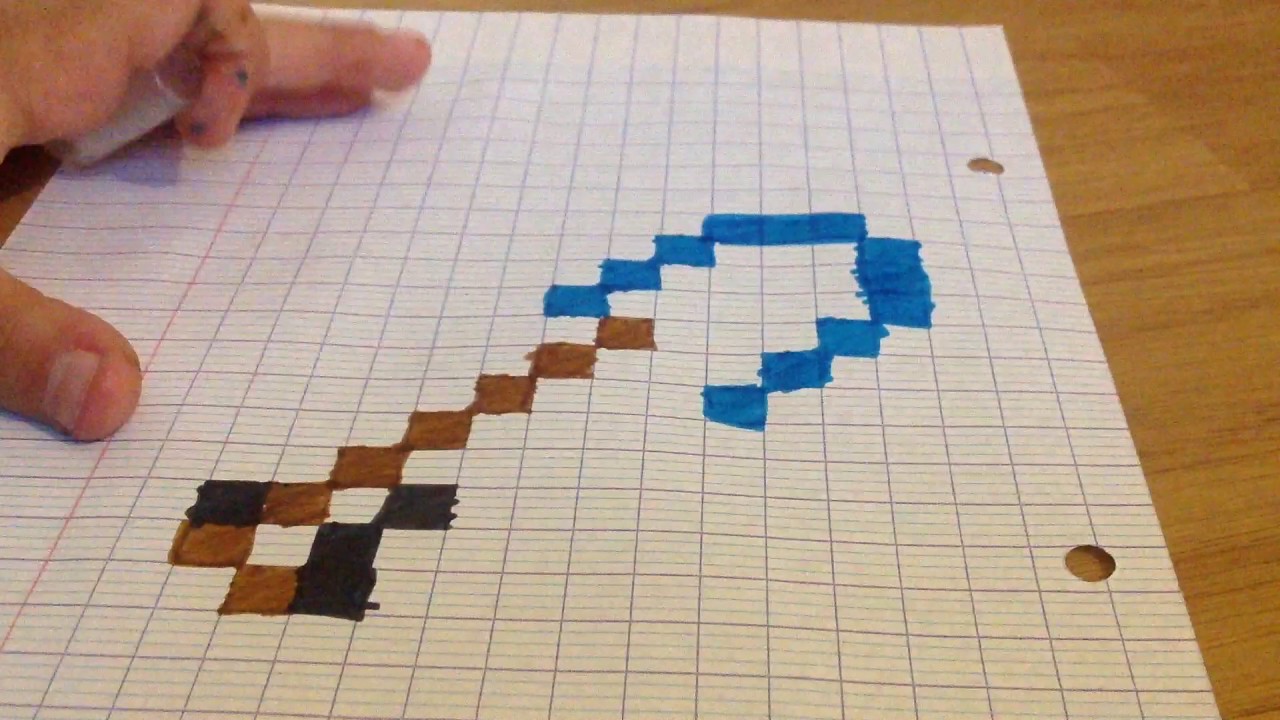 Comment faire une pelle en diamont de minecraft - YouTube