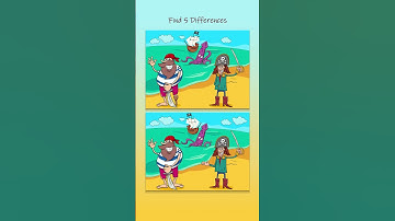 Find 5 Differences!!! Only for Genius!!! #shortvideo #shorts #game #puzzle #challenge