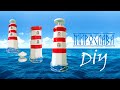 DİY: Маяк из стеклянной бутылки / Летний декор / The lighthouse made out of a bottle/ #6