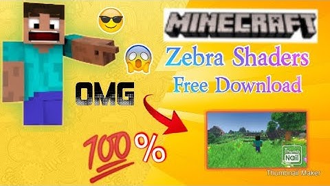 How to download Zebra Shaders free pocket edition EASY | Minecraft | Hindi