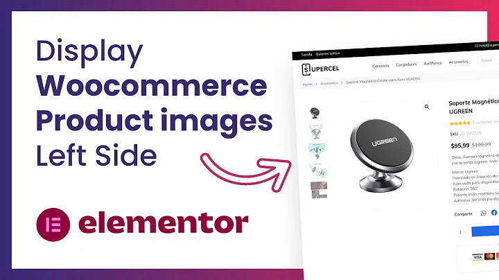 ✅ Display Product Image Gallery Thumbnails on the LEFT SIDE with Elementor & Woocommerce [2021]